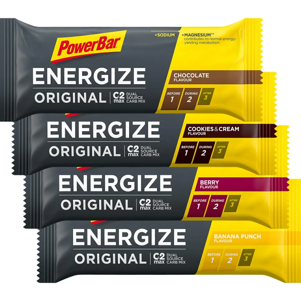 PowerBar - Energize 3+1 Multipack Choco/Cookies/Berry/Banana - Energieriegel