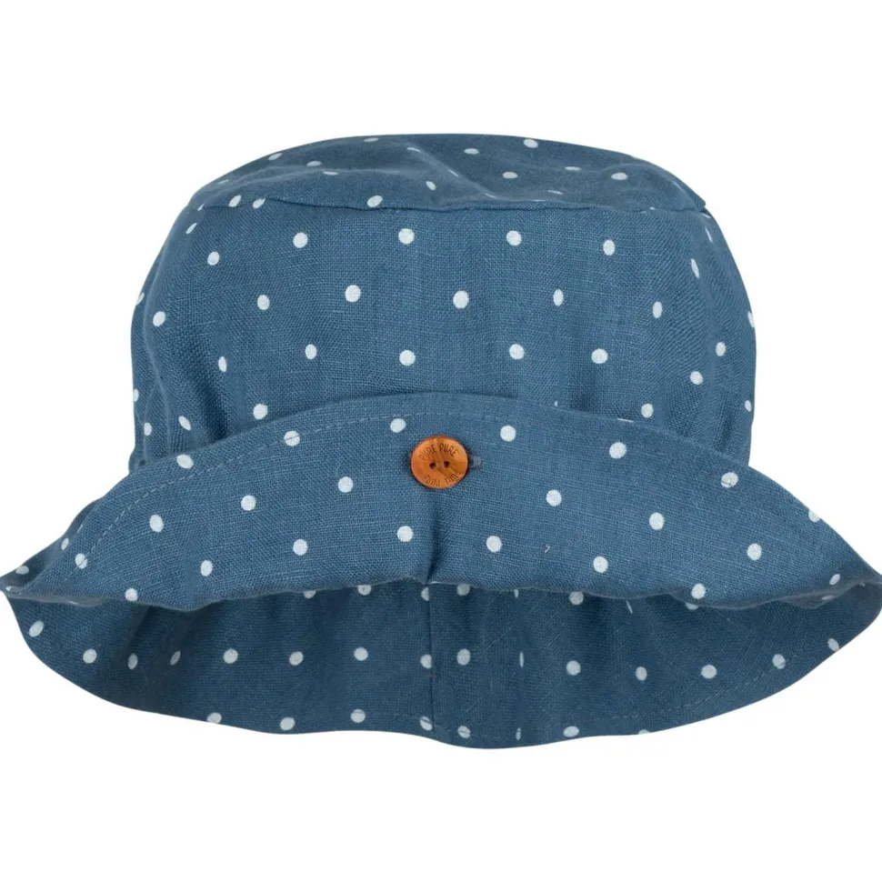 Pure Pure - Kid's Schlapphut Leinen mit Knopf - Hut