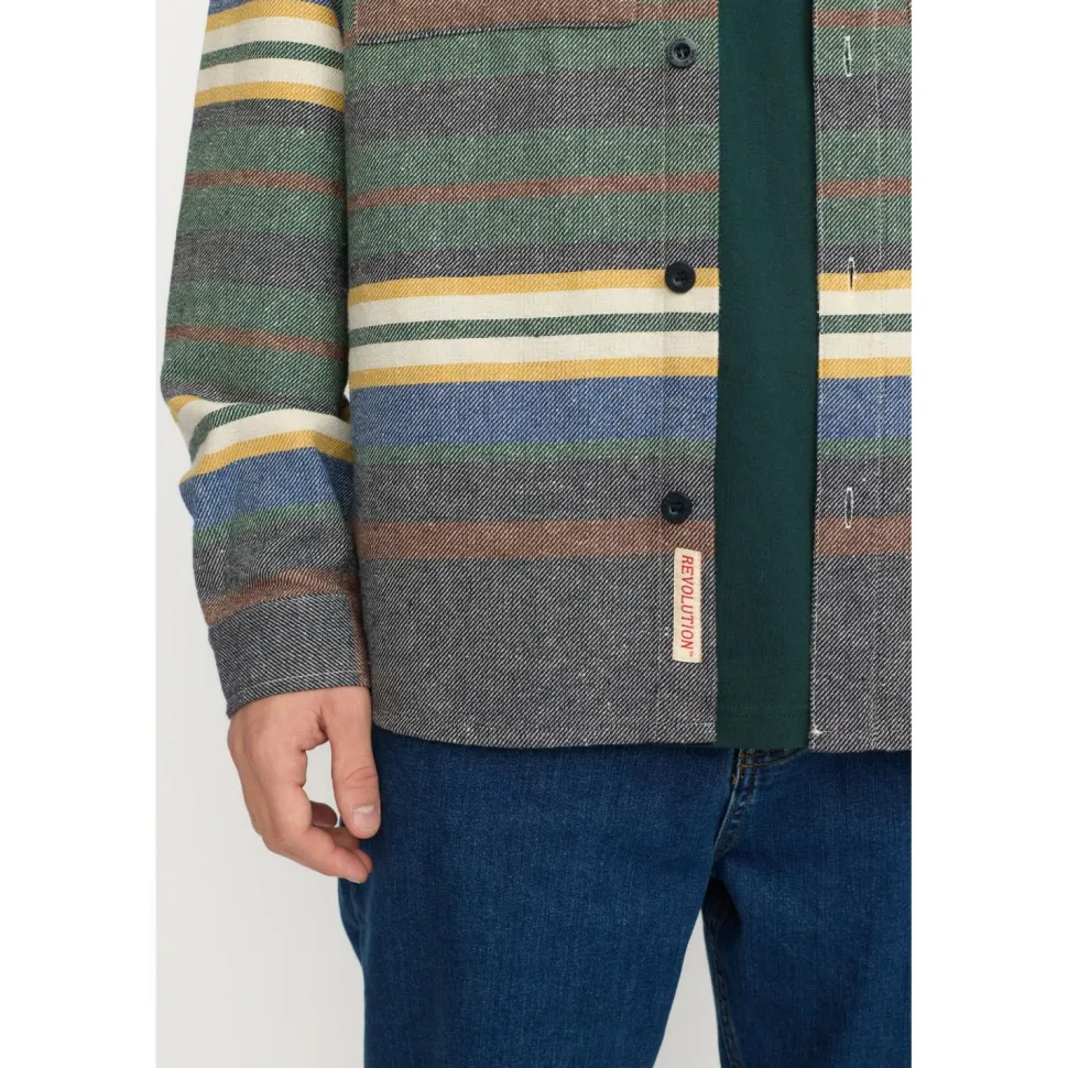 Revolution - Utility Shirt Stripes - Hemd