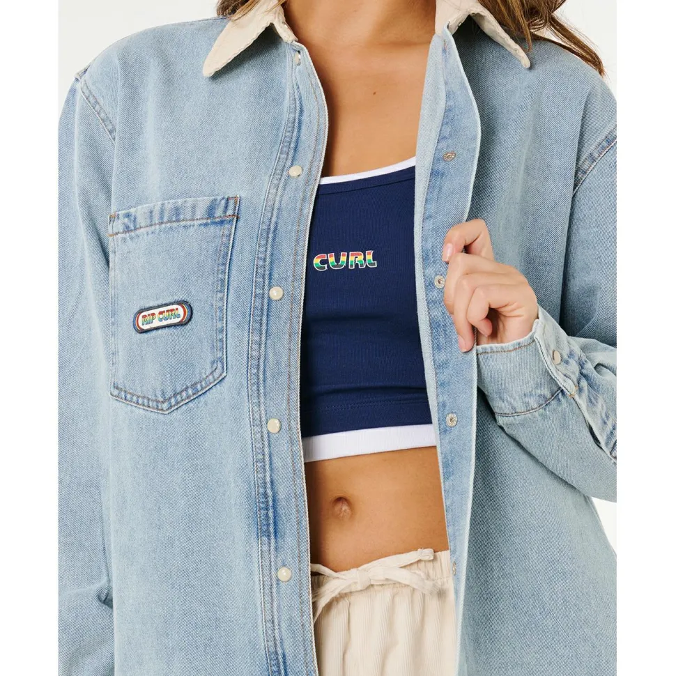 Rip Curl - Women's Surf Side Relaxed Denim Shirt - Hemd