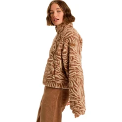 Roxy - Women's Blurry Cloud Print - Fleecejacke