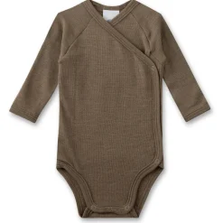 Sanetta - Kid's Wrapover Body 1/1 Wool - Merinounterwäsche