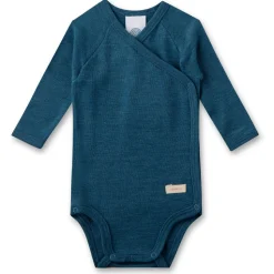 Sanetta - Kid's Wrapover Body 1/1 Wool - Merinounterwäsche