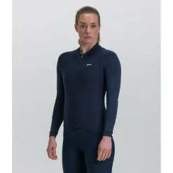 Santini - Women's Pure Block Colour Thermal Cycling Jersey - Radtrikot