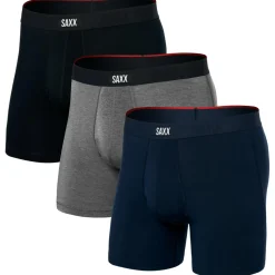 Saxx - Vibe Xtra Boxer Brief Fly 3-Pack - Kunstfaserunterwäsche