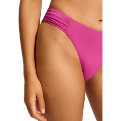 Seafolly - Seafolly Collective High Leg Ruched Side Pant - Bikini-Bottom