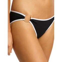 Seafolly - Women's Beach Bound Ring Side Hipster Pant - Bikini-Bottom