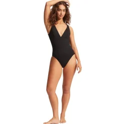Seafolly - Women's Seafolly Collective V Neck One piece - Badeanzug