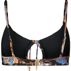 Seafolly - Women's Silkroad Drawstring Keyhole Bralette - Bikini-Top