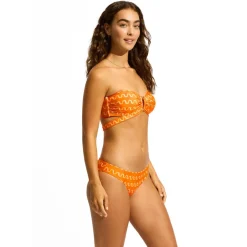 Seafolly - Women's Soundwave Hipster Tie Side - Bikini-Bottom