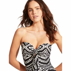 Seafolly - Women's Zanzibar Twist Tie Front One Piece - Badeanzug