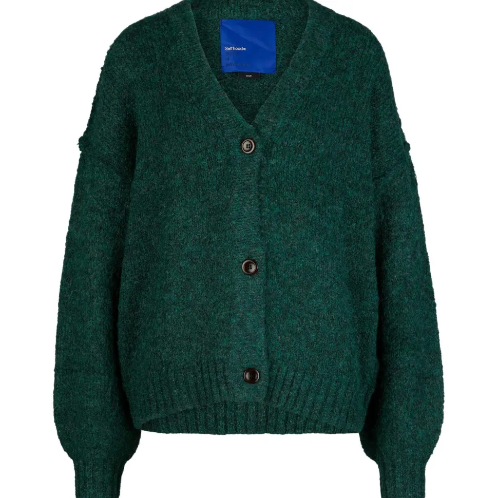 Selfhood - Women's Knitted Mohair Cardigan - Cardigan