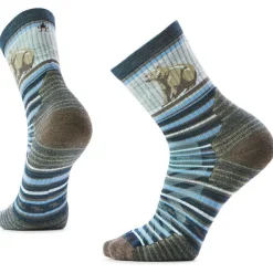 Smartwool - Hike Targeted Cushion Bear Stripe Mid Crew Socks - Wandersocken