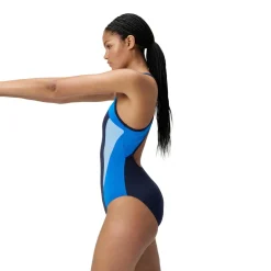 Speedo - Women's High Neck Splice Crossback Swimsuit - Badeanzug