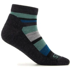 Stoic - Kid's Merino Trekking Quarter Socks Striped - Wandersocken