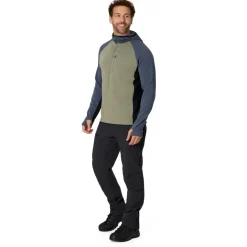 Stoic - MerinoWaffleFleece320 NorrdalSt. 3/4 Zip Hoody - Merinohoodie