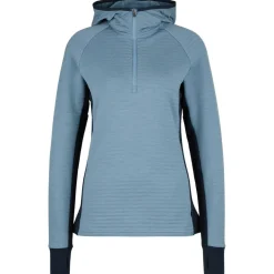 Stoic - Women's MerinoFleece260 FlenSt. Half Zip with Hood - Merinohoodie