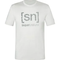super.natural - Logo Lines Bio Jersey Tee - Merinoshirt