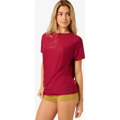 super.natural - Women's Cat Yoga Loose Tee - Merinoshirt