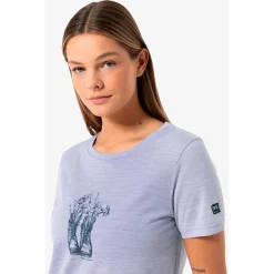 super.natural - Women's Flower Boots Tee - Merinoshirt