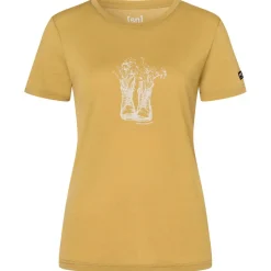 super.natural - Women's Flower Boots Tee - Merinoshirt