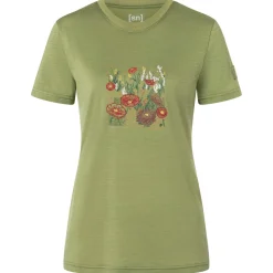 super.natural - Women's Flower Field Bio Jersey Tee - Merinoshirt