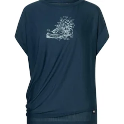 super.natural - Women's Flower Sneakers Loose Tee - Merinoshirt
