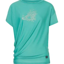 super.natural - Women's Flower Sneakers Loose Tee - Merinoshirt