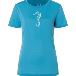 super.natural - Women's Sea Horse Tee - Merinoshirt
