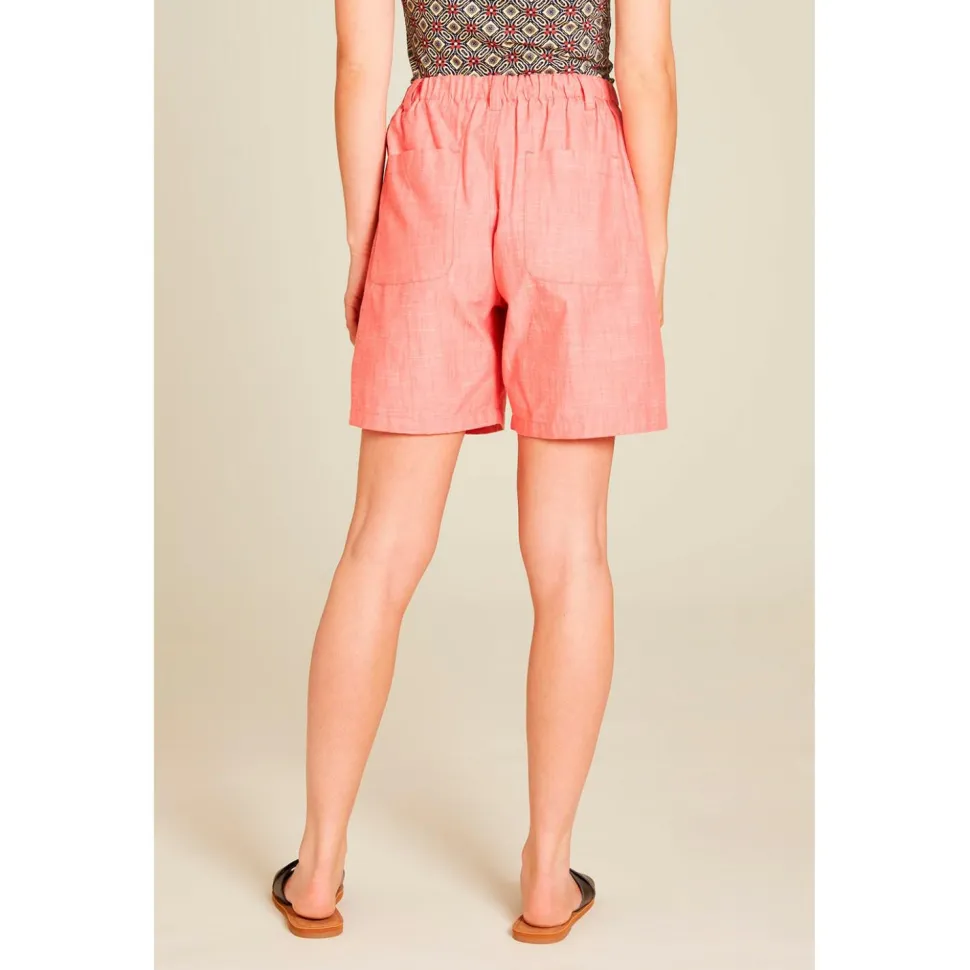Tranquillo - Women's High Waist Shorts in Leinenoptik - Shorts