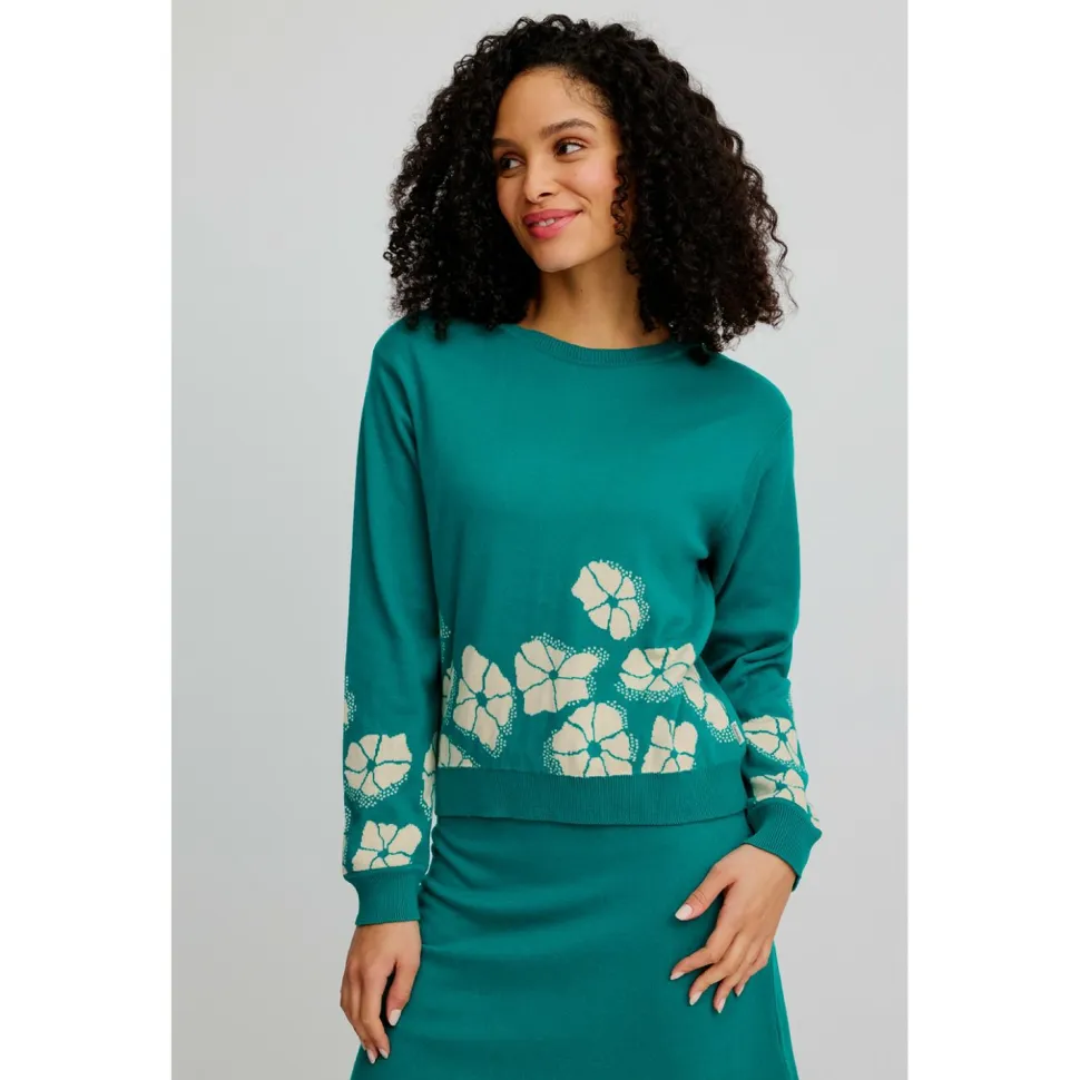 Tranquillo - Women's Lockerer Jaquard-Pullover - Pullover