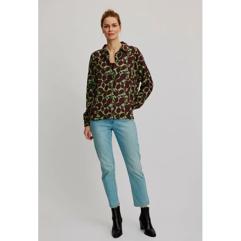 Tranquillo - Women's Oversize-Bluse aus EcoVero Viskose - Bluse